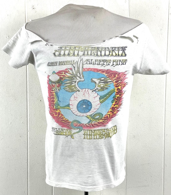 Original 1970s T Shirt, Size Small, Jimi Hendrix T Shirt 