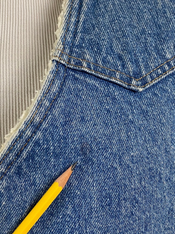 Vintage denim vest, size large, vintage Levi's ve… - image 3