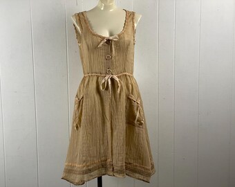 Vintage dress, size medium, 1910s camisole, Edwardian top, cotton lingerie, 1910s loungewear, vintage lingerie, vintage clothing