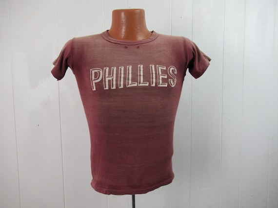 Vintage t shirt, 1950s t shirt, faded t shirt, Phi