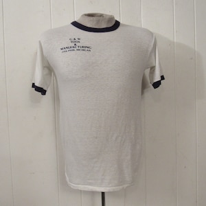 Vintage t shirt, ringer t-shirt, 1970s t shirt, G + W Tool, Oak Park t shirt, Michigan t shirt, vintage clothing, medium