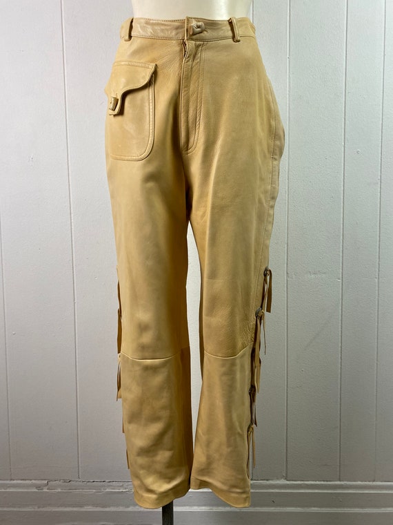 Vintage Pants, Ralph Lauren Leather Pants, 1970s Pants