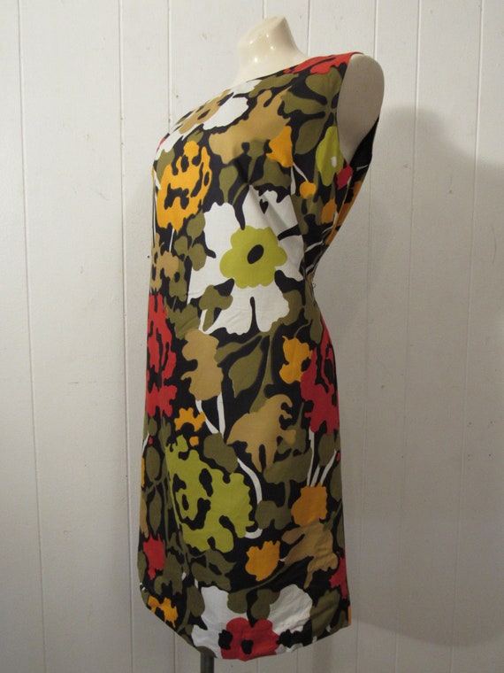 Vintage dress, 1960s dress, flower dress, mod dre… - image 2