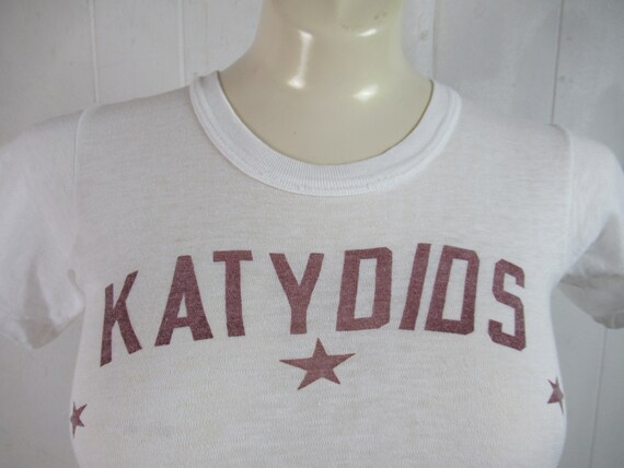 Vintage t shirt, 1950s t shirt, Katydids t shirt,