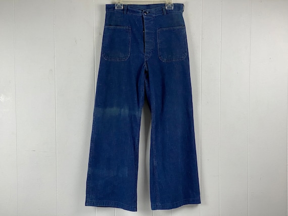 Vintage Denim Pants, U.S. Navy Pants, 1950s Denim Jeans Vintage Denim Pants, U.S. Navy Pants, 1950s Denim Jeans