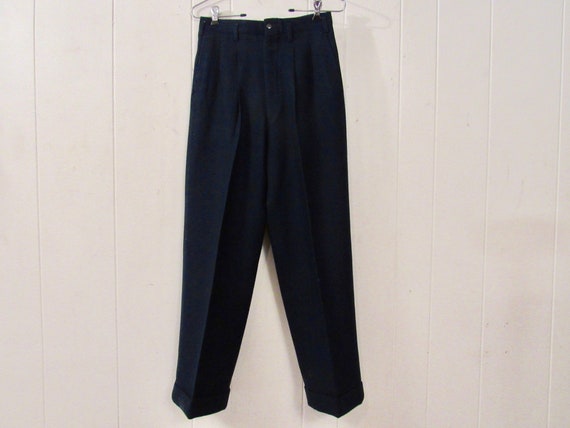 Vintage pants, 1940s pants, blue pants, Hollywood… - image 1