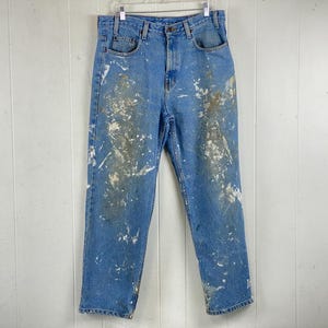 Vintage Denim Painters Pants - Etsy