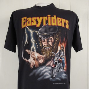 Vintage Easyriders Cycle Magazine T-Shirt, Size L, Single  Stitch,York,motorcyle