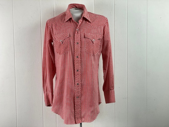 Vintage 1970s shirt, H BAR C shirt, cowboy shirt,… - image 1