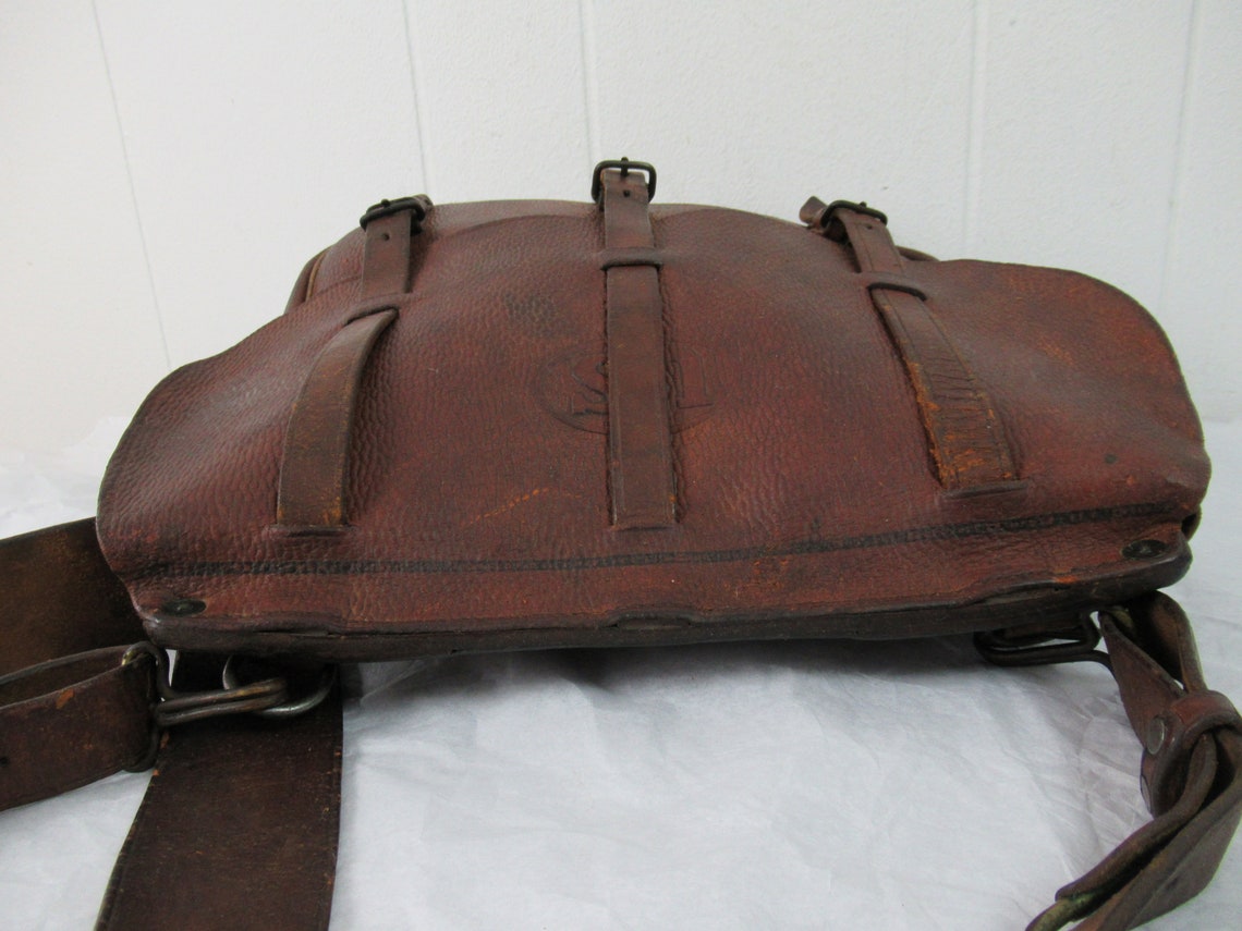 Vintage Bag, 1900s Bag, Shoulder Bag, Messenger Bag, Leather Bag, U.s ...
