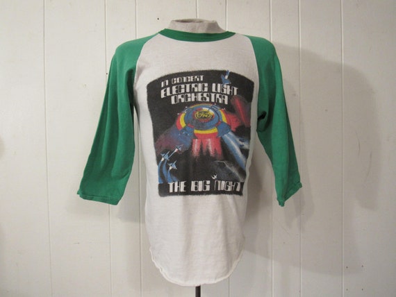 Vintage t shirt, concert t shirt, ELO shirt, 1970s