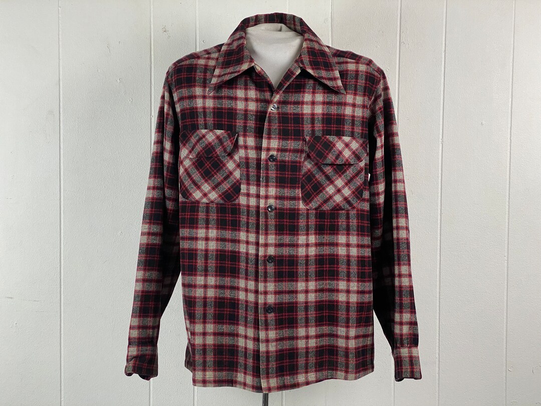 Pendleton Shirt, Size Large, Vintage Pendleton, Vintage Plaid Shirt