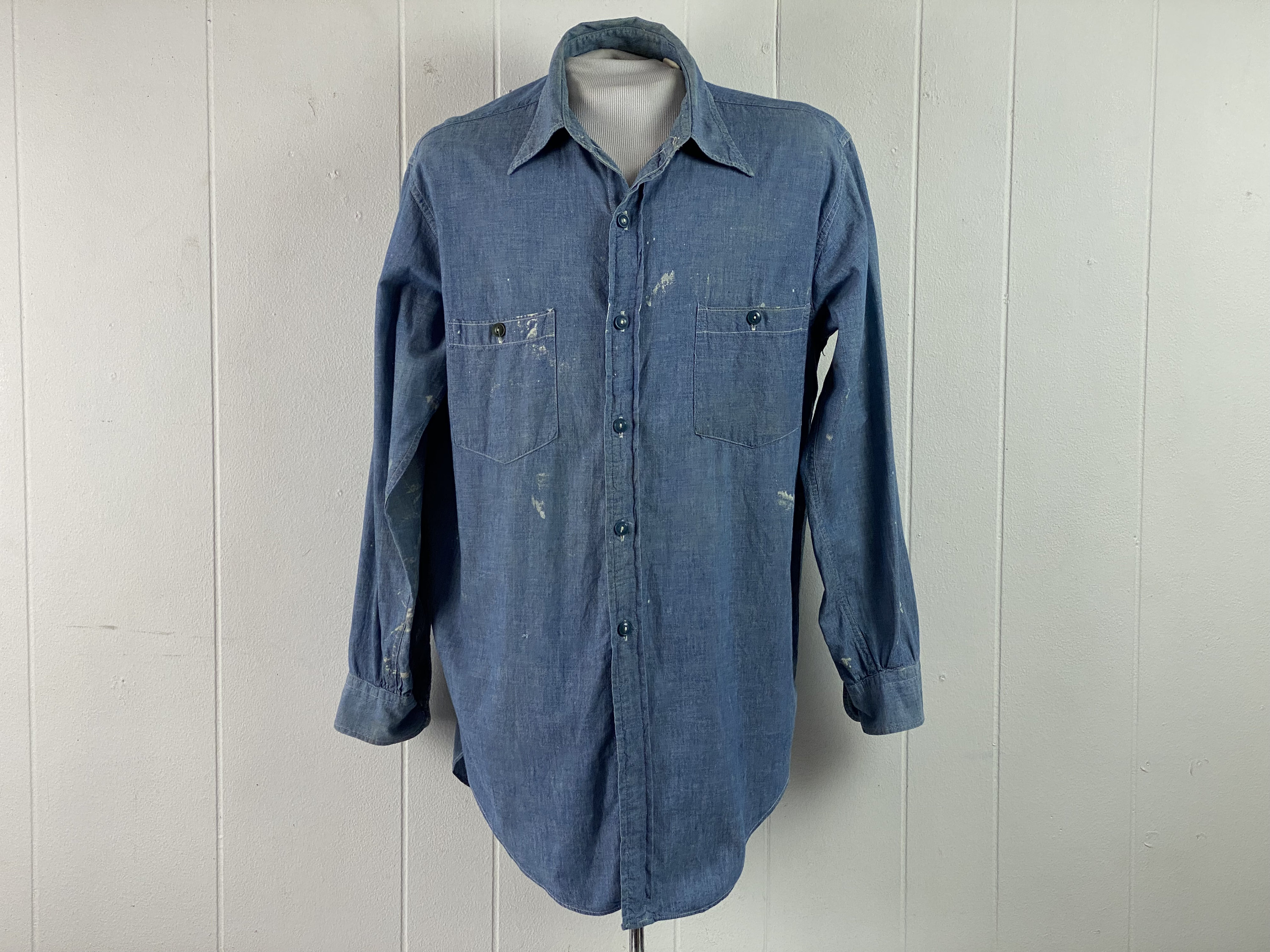 トップス A.PRESSE 25AW Vintage Chambray Shirts A.PRESSE 