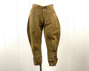 Pantalon D'équitation Vintage – Jodhpurs Militaire Années 50 – Taille 32