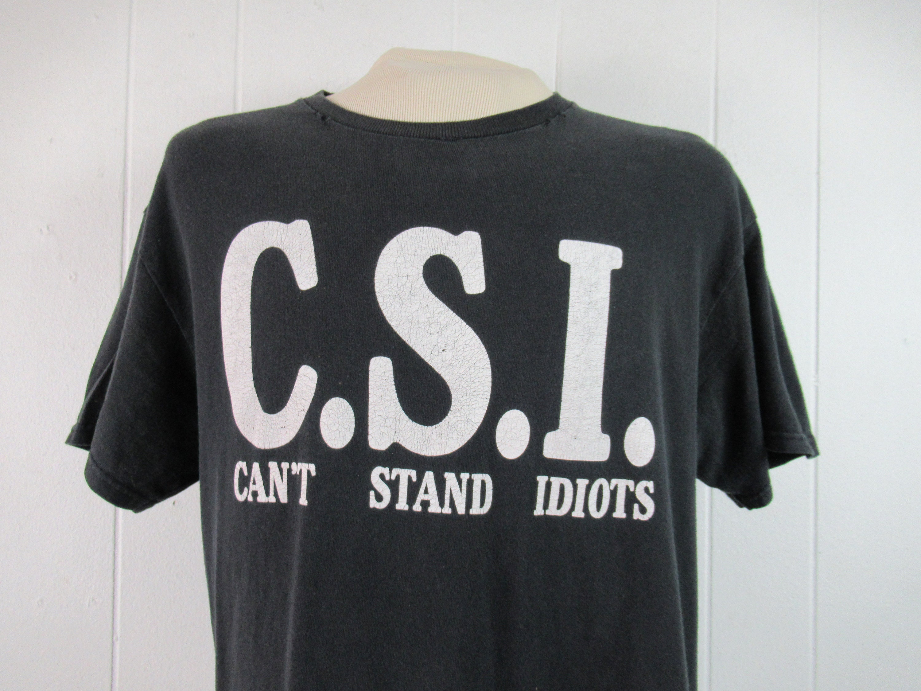 Vintage T Shirt 1980s T Shirt C.S.I. Can't Stand - Etsy