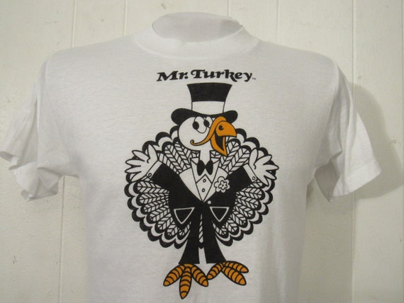 Vintage t shirt, 1970s t shirt, Mr Turkey t shirt,