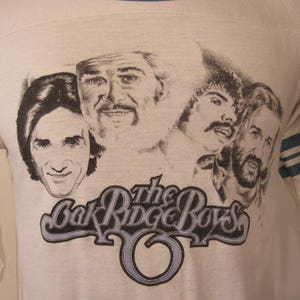 Vintage t shirt, Oak Ridge Boys shirt, 1970s t shirt, band shirt, vintage clothing, large
