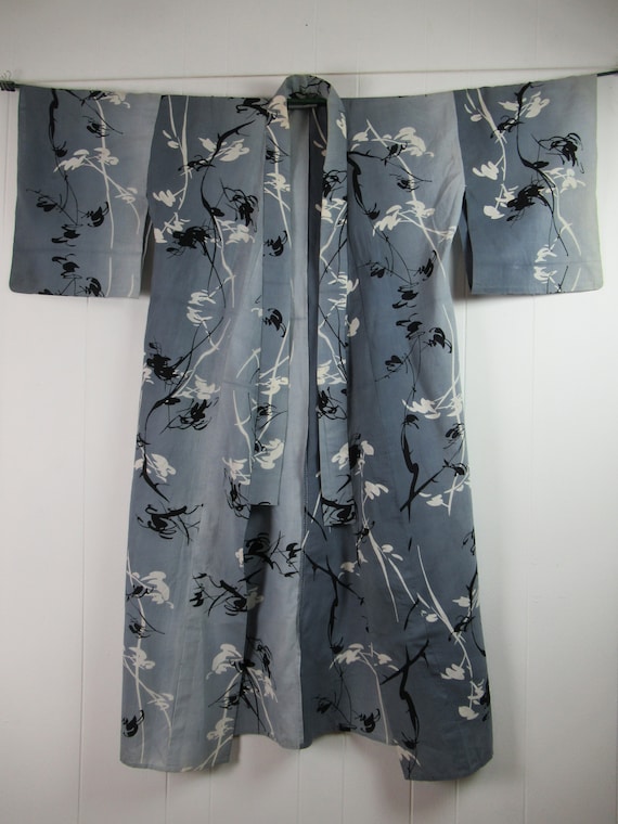 Vintage kimono, vintage robe, cotton kimono, 1950… - image 2