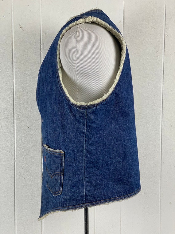 Vintage denim vest, size large, vintage Levi's ve… - image 5
