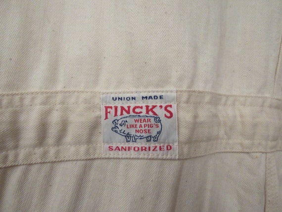 Vintage coveralls, Finck's coveralls, 1950s Finck'