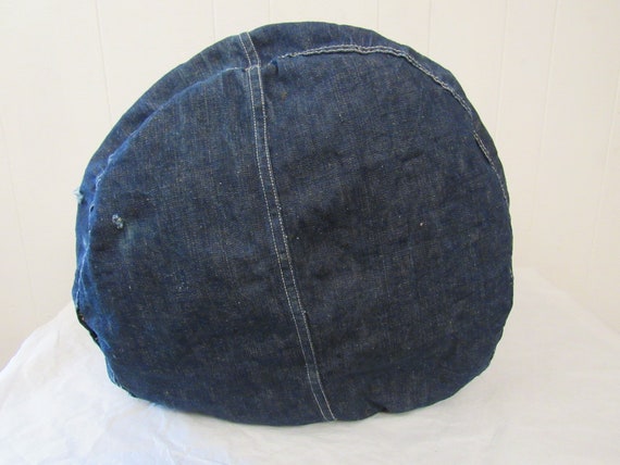 Vintage denim bag, duffle bag, denim duffel bag, … - image 4