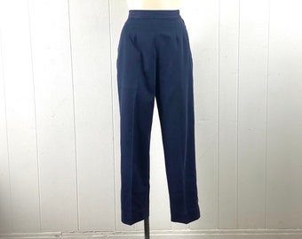 Pantalones vintage, 27" X 27", pantalones de los años 60, pantalones de cintura alta, pantalones magenta, pantalones militares, cremallera lateral, pantalones militares, algodón, ropa vintage