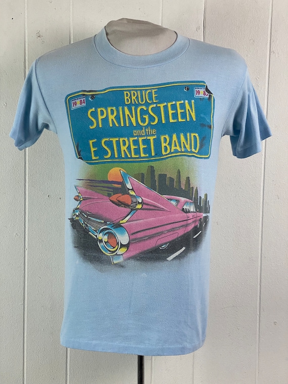 Vintage T Shirt, Size Medium, Bruce Springsteen T Shirt, 1980s Tee
