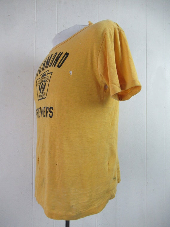 Vintage t shirt, 1960s t shirt, Richmond Brewers,… - image 5