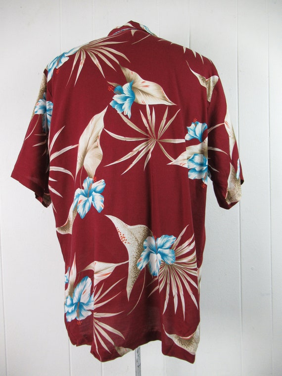 Vintage shirt, 1980s shirt, Rayon shirt, Hawaiian… - image 5