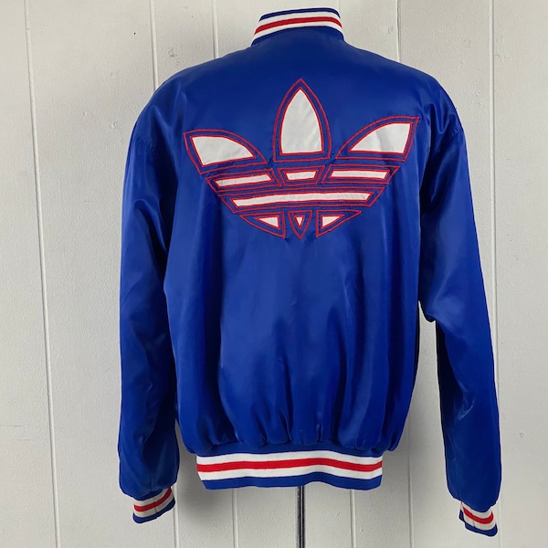 Vintage jacket, size large, Adidas jacket, stadium jacket, track jacket, warm up jacket, 1990s jacket, Hip Hop jacket, vintage clothing