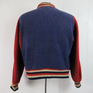 VINTAGE JACKET, 1940s jacket, stadium jacket, basketball jacket, reversible, Gordon Local 12, vintage clothing, size medium image 5