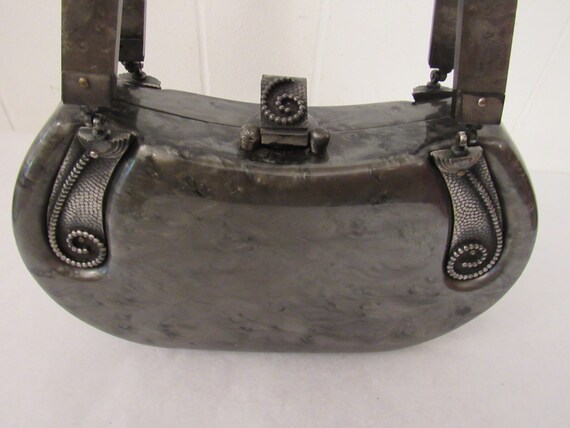 Vintage purse, Lucite purse, 1930s purse, plastic… - image 2