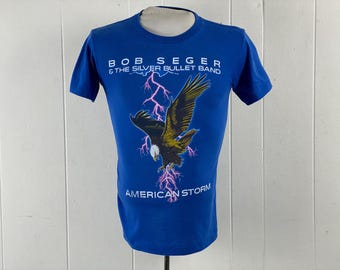 Vintage t shirt, size medium, Bob Seger t shirt, band t shirt, 1980s t shirt, tour t shirt, rock and roll t shirt, 1986, vintage clothing