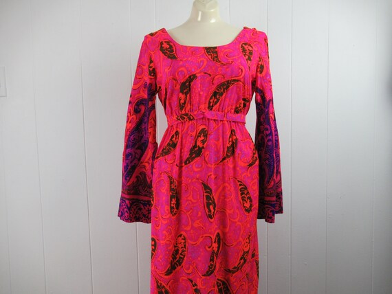 Vintage dress, 1960s dress, Hawaiian dress, crazy