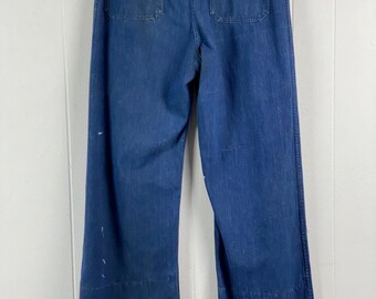 Vintage Denim Pants, U.S. Navy Pants, 1950s Denim Jeans Vintage Denim Pants, U.S. Navy Pants, 1950s Denim Jeans