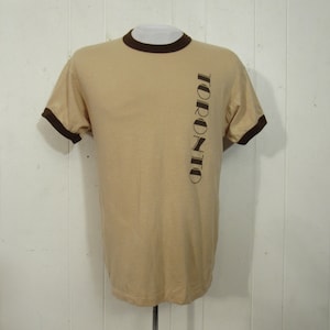 Vintage t shirt, Toronto t shirt, 1970s t shirt, 1970s ringer, Canada t shirt, vintage ringer, vintage clothing, size XL