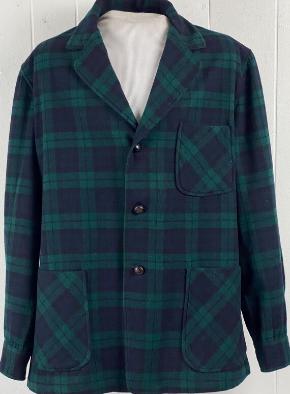 Vintage jacket, size large, Pendleton jacket, pla… - image 2