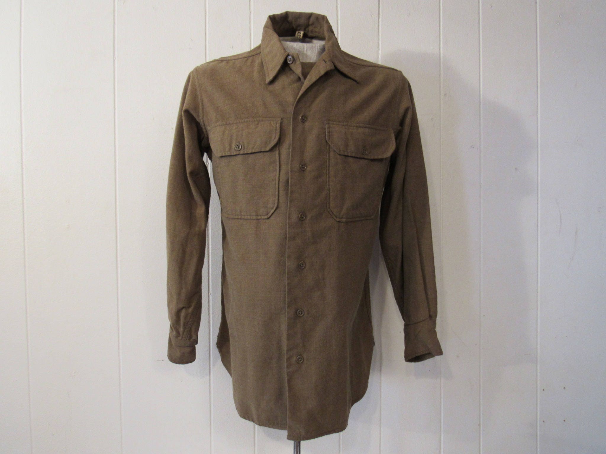 Vintage Shirt WWII Shirt WWII Uniform Military Shirt 1940s | Etsy