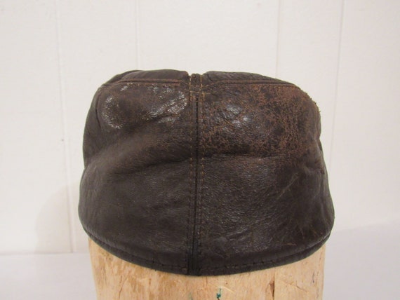 Vintage hat, Lee hat, 1950s hat, leather hat, hun… - image 6