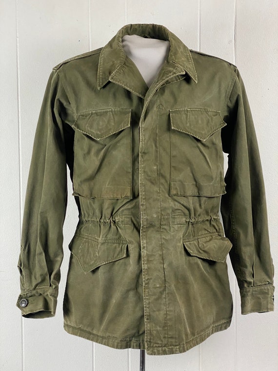 Vintage jacket, size small, military jacket, 1940… - image 2