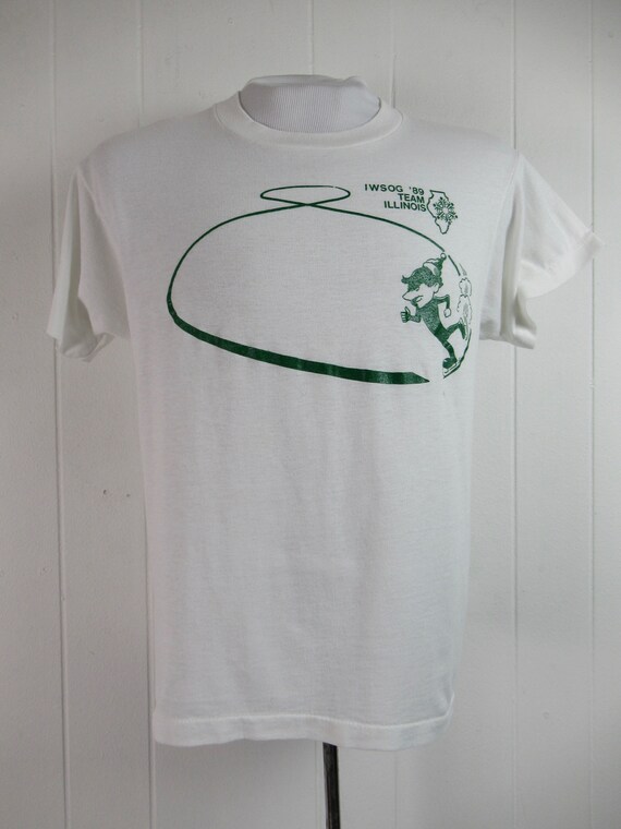 Vintage t shirt, 1980s t shirt, elf t shirt, IWSOG Illinois, vintage clothing, size large View 3