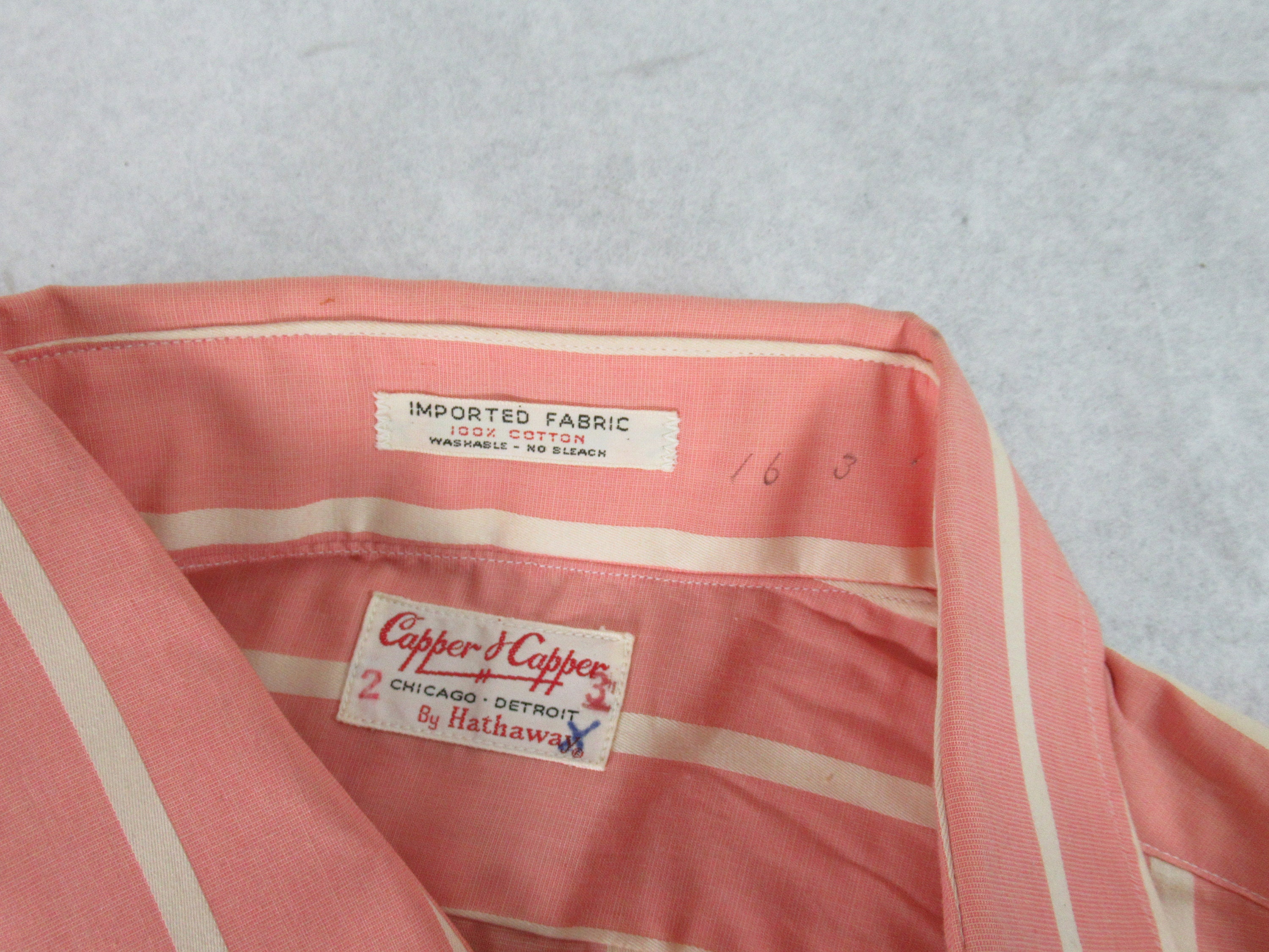 【フランス製】OLD ENGLAND Pink Stripe Shirts フランス製】OLD ENGLAND Pink Stripe Shirts il_fullxfull