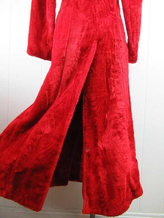 Vintage coat, red coat, women's coat, long coat, … - image 6