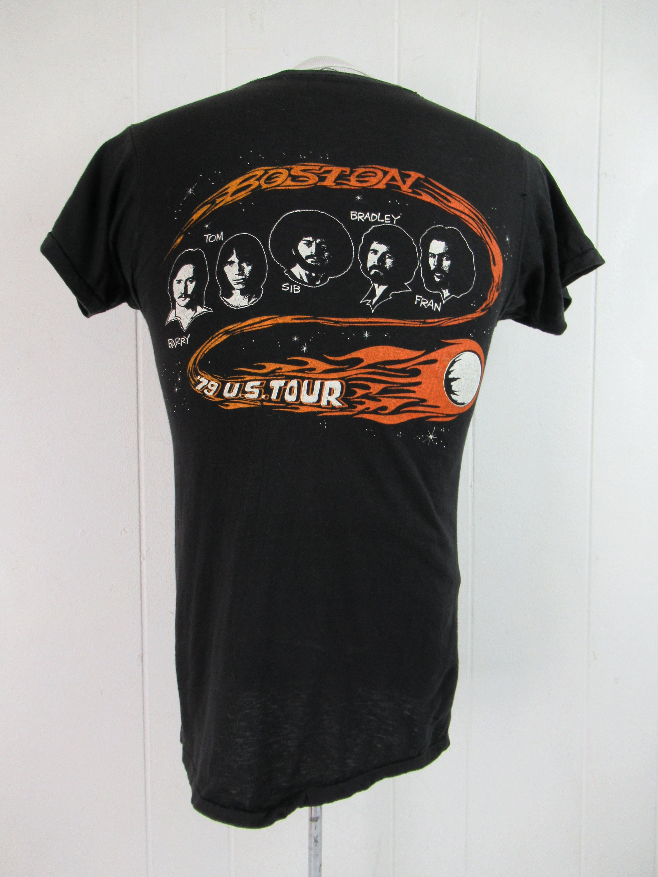 Vintage T Shirt, 1970s T Shirt, Boston T Shirt, Concert Tour