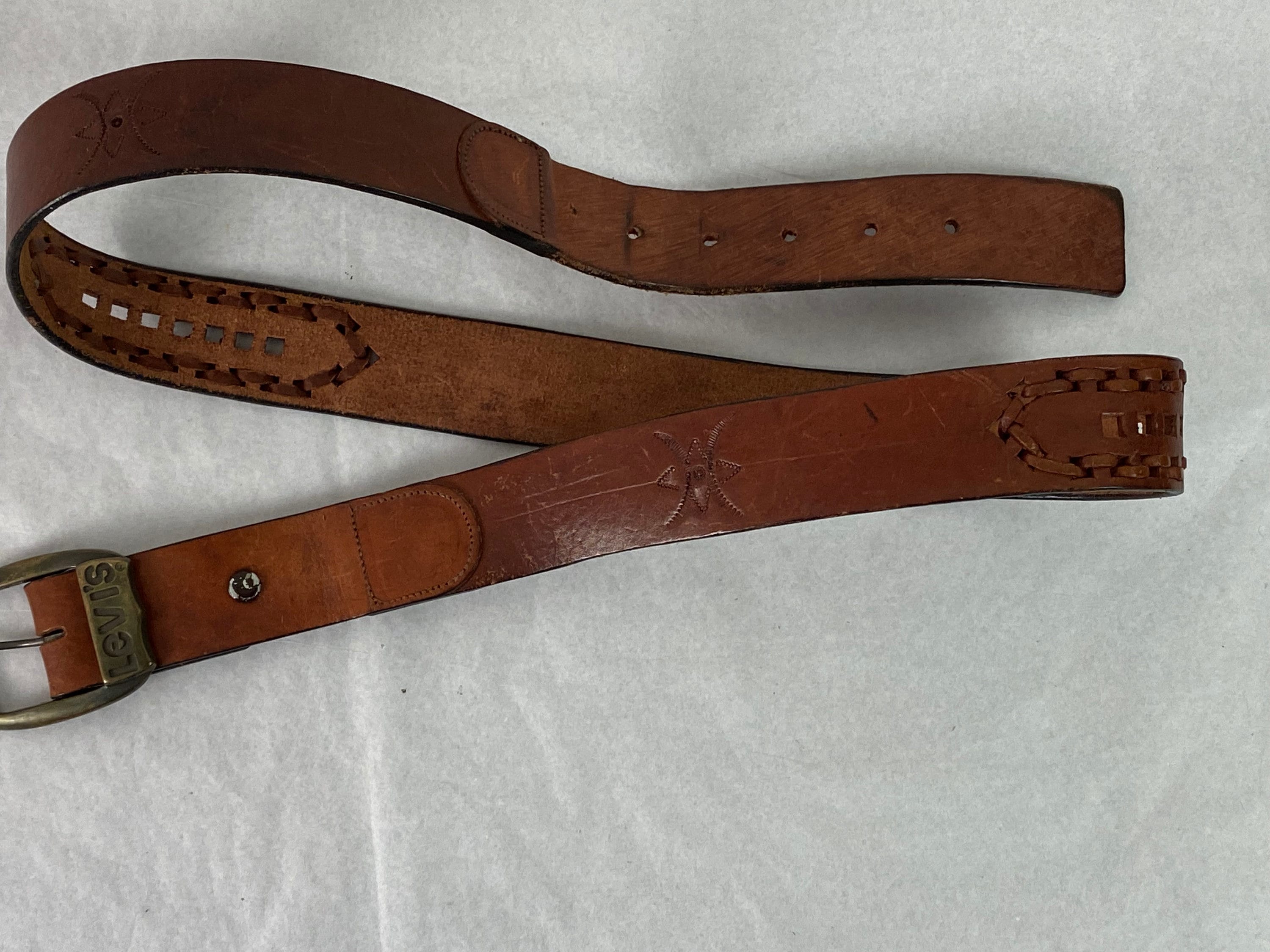 Vintage Belt, Levis Belt, 1970s Belt, Leather Belt, Brown Vintage Belt, Levis Belt, 1970s Belt, Leather Belt, Brown