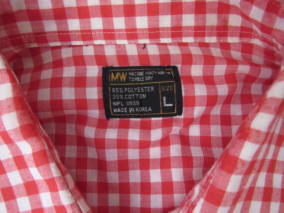 Vintage shirt, 1970s shirt, cowboy shirt, picnic … - image 6