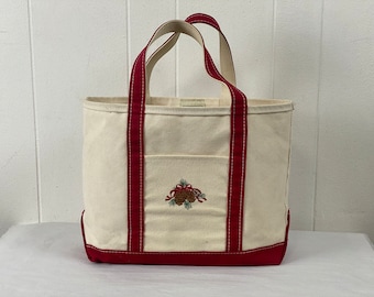 Vintage LANDS END Beige Cotton Canvas Square Rigger Bag Made in USA Ivy League Trad Etsy