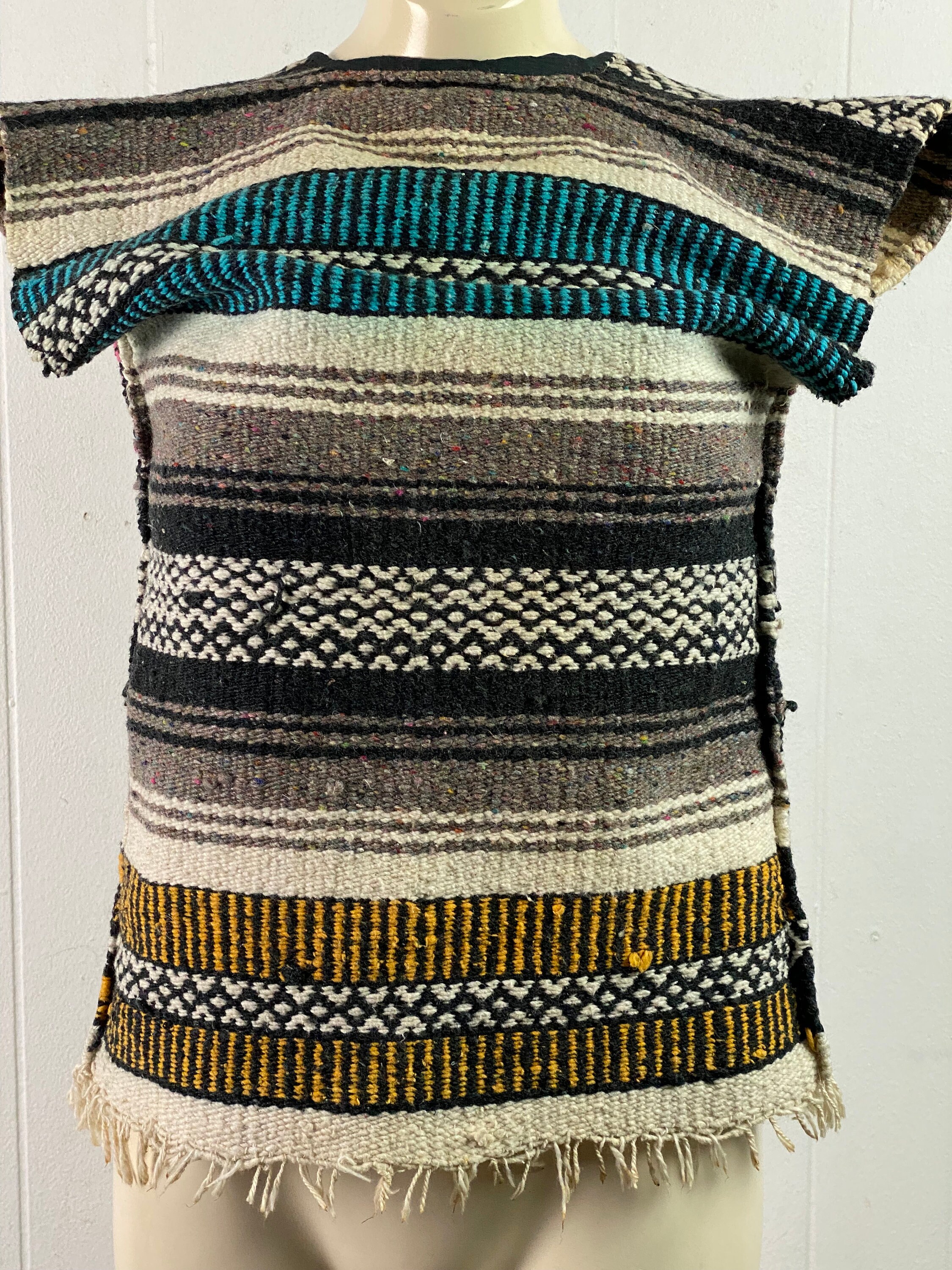 Vintage Vest 1960s Vest Hippy Vest Blanket Vest Motorcycle - Etsy