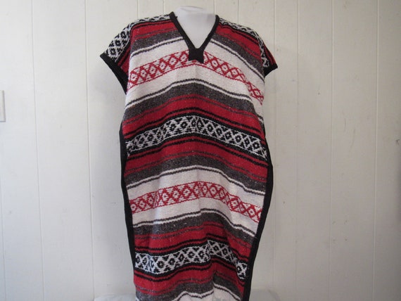 Vintage poncho, Mexican poncho, Mexican blanket po