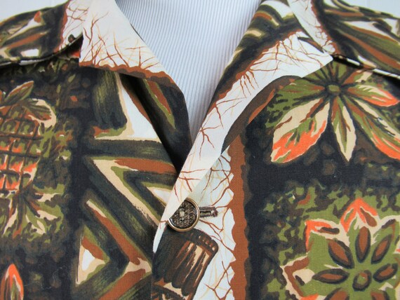 Vintage shirt, Hawaiian shirt, 1960s shirt, tiki … - image 3